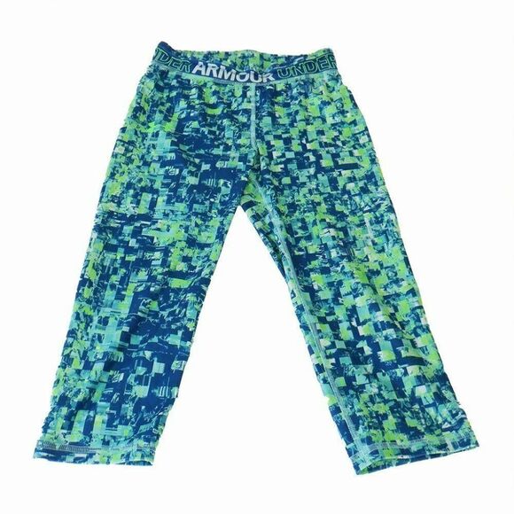 Under Armour aqua green/blue exercise pants - Picture 1 of 3